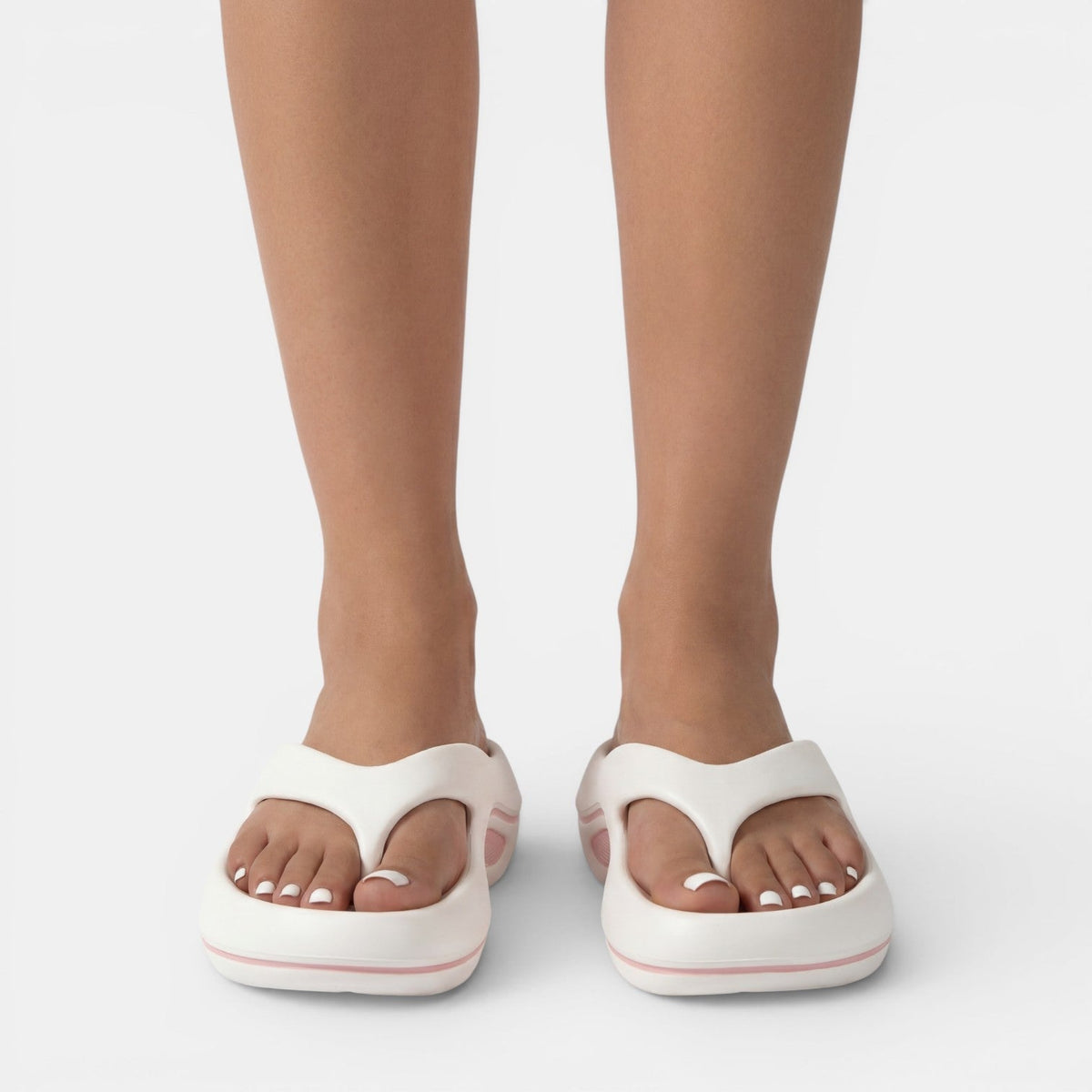 Women's Platform Flip-Flops – Lightweight Wave Sole