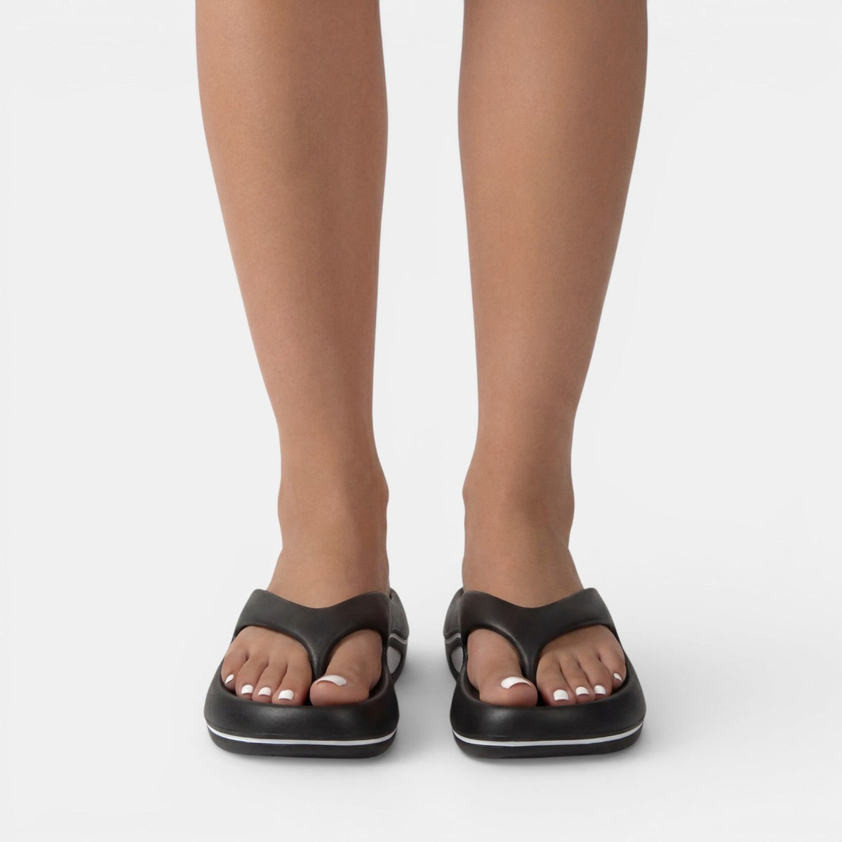 Women's Platform Flip-Flops – Lightweight Wave Sole