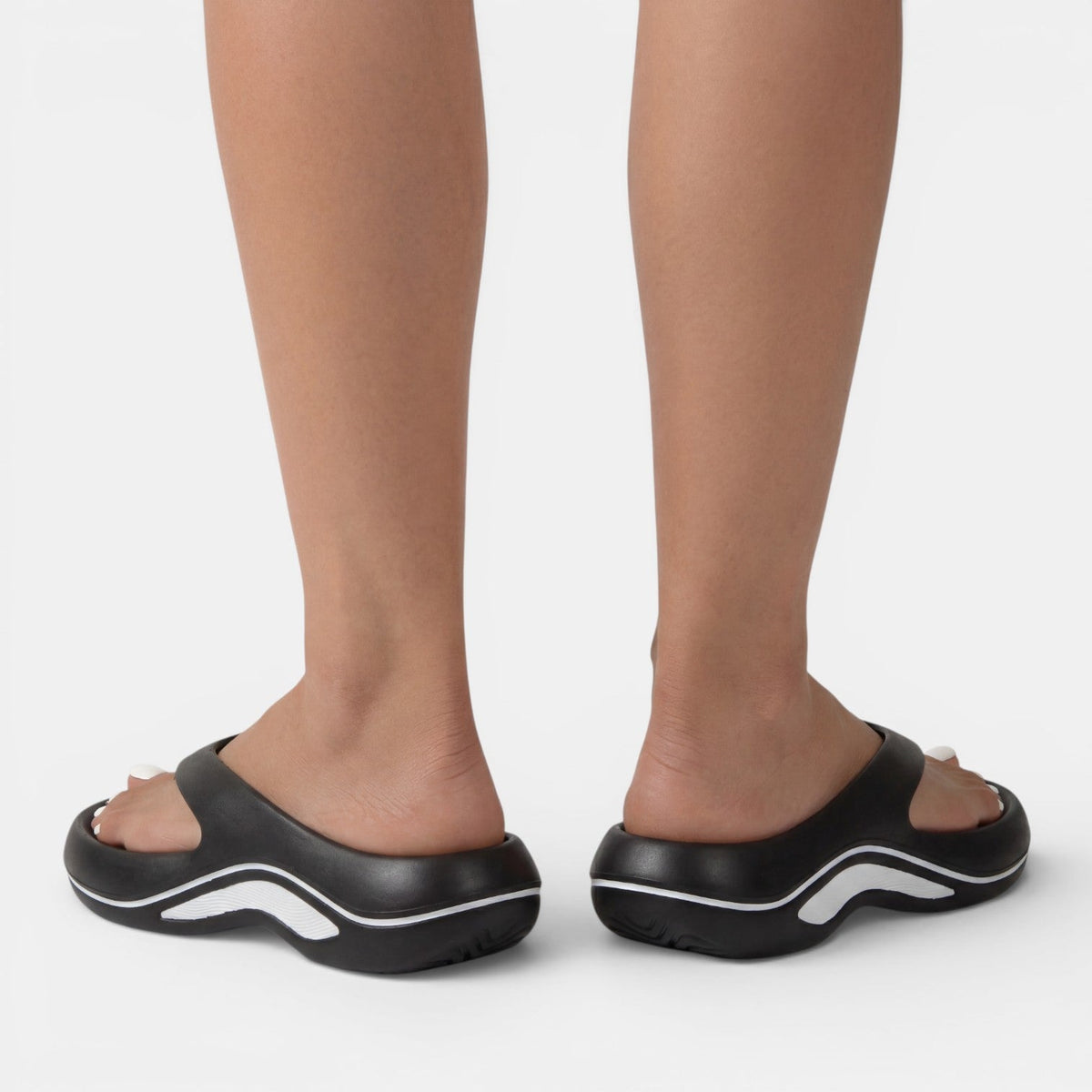 Women's Platform Flip-Flops – Lightweight Wave Sole