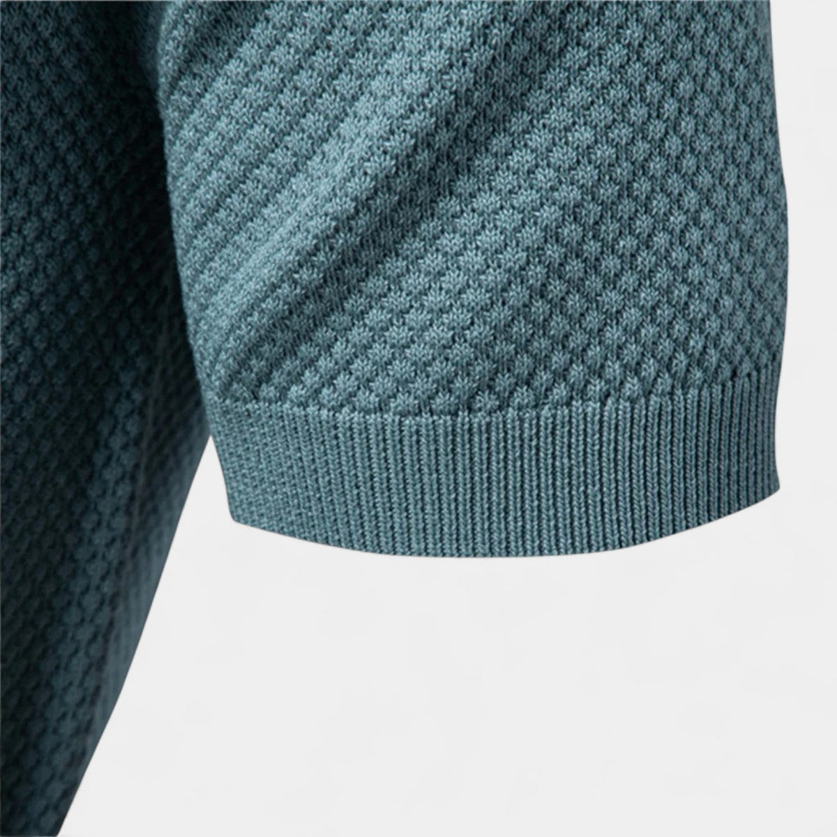 Men's Buttonless Polo Shirt – Open Collar Clean Front