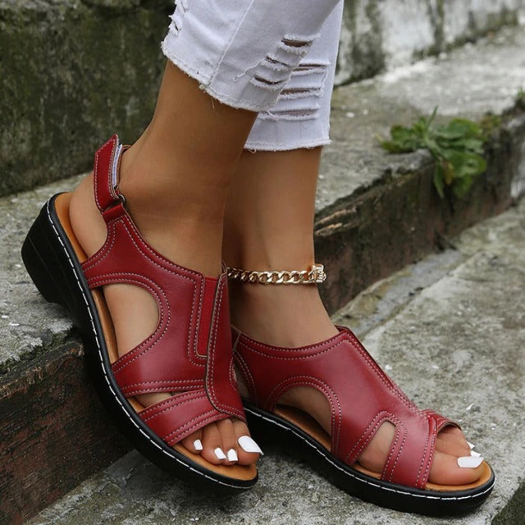 Women's Walking Sandal – Stable Low-Heel Sole