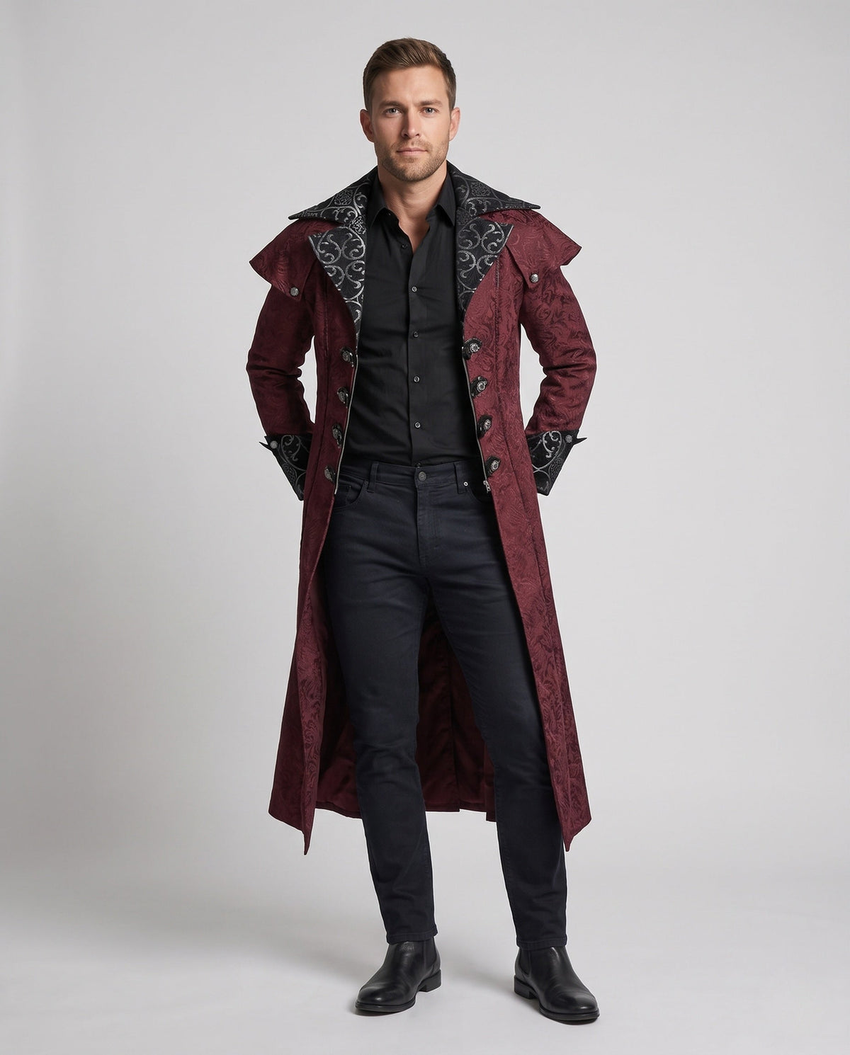 Men's Coat – Gothic High Collar