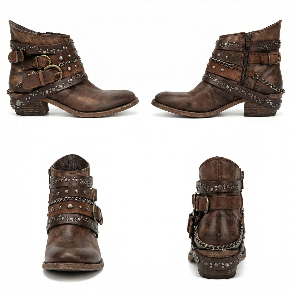 Women's Boots – Vintage Chain Detail