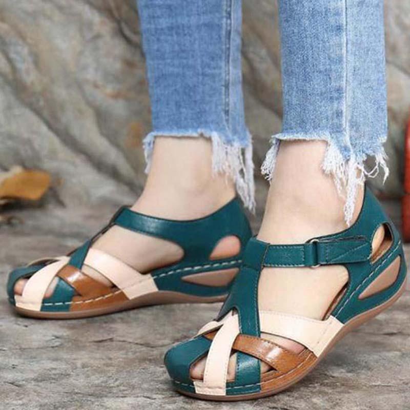 Women's Flat Sandal – Vintage Cushioned Sole