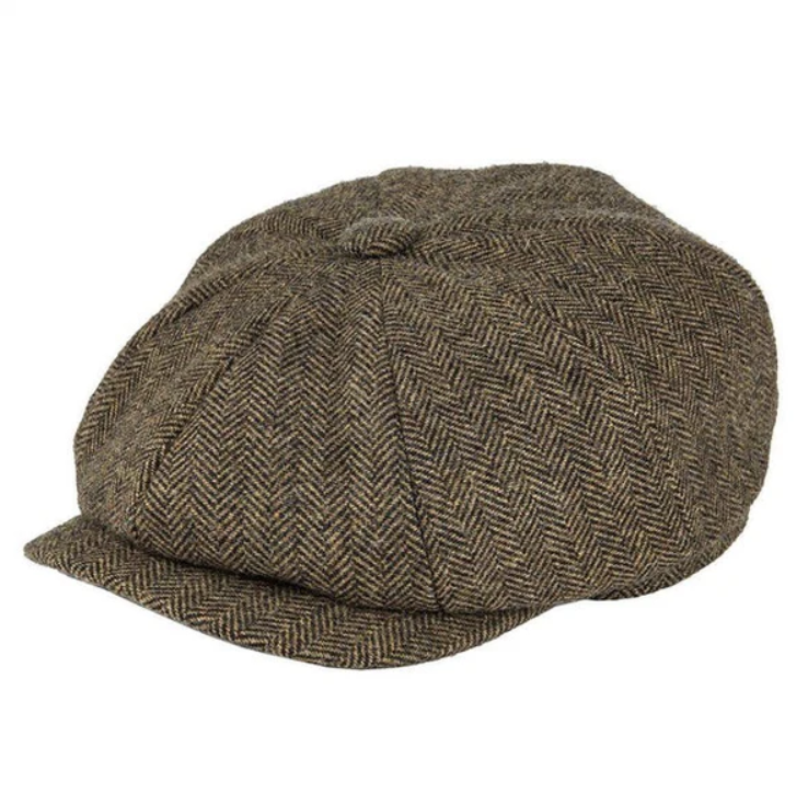 Men's Flat Cap – Vintage Newsboy Style