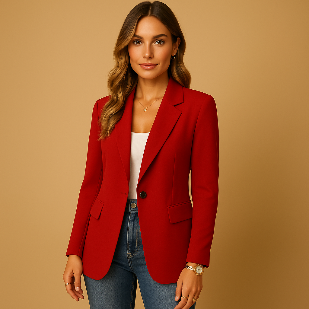 Women's Tailored Blazer – Slim Structured Fit