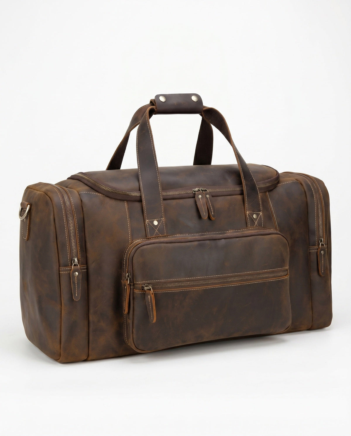 Men's Leather Duffel Bag – Structured Weekender