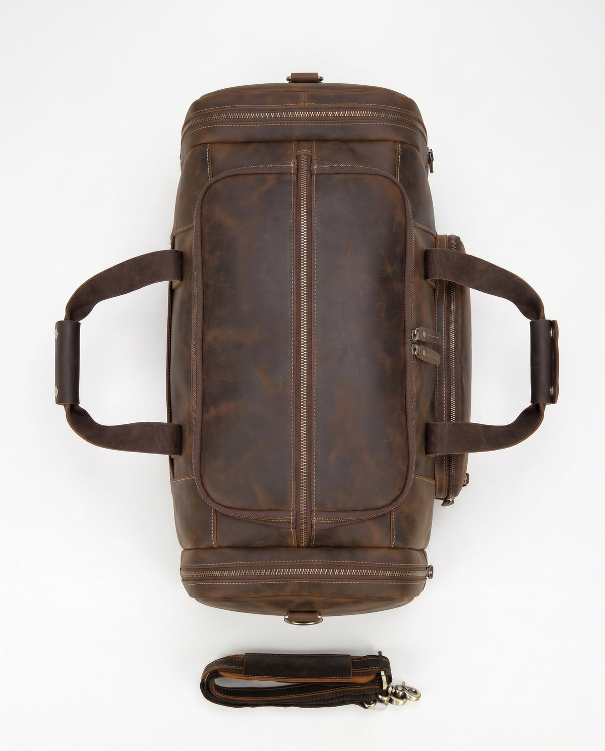Men's Leather Duffel Bag – Structured Weekender